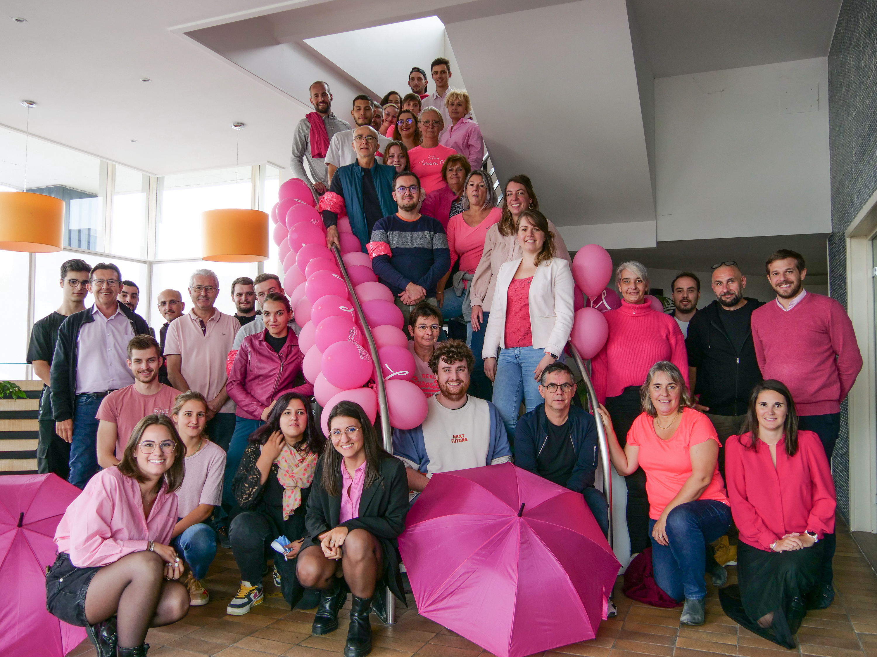 Salariers aux couleurs d'Octobre rose